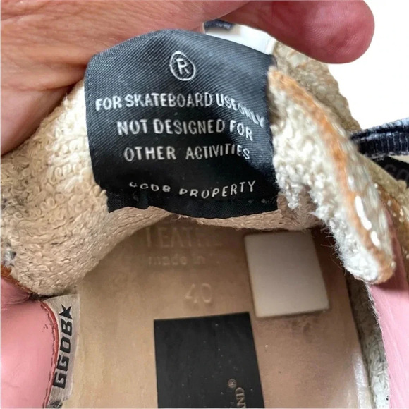 Golden Goose Metallic Super Star Celebrity Sneakers In Original Zipper Bag 40 - Picture 6 of 12